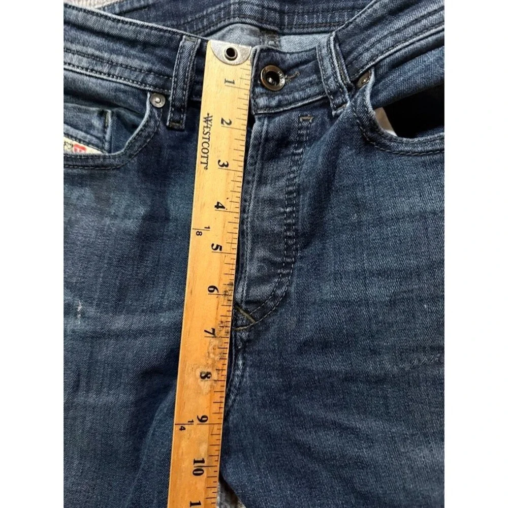 Diesel Buster Tapered Jeans Mens 29X25 Dark Wash Blue Stretch Denim Regular Slim